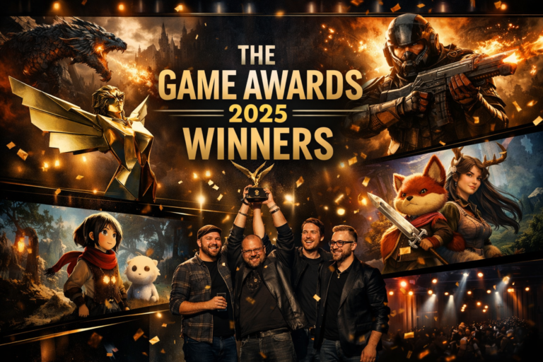Game of the Year 2025 winners collage featuring Clair Obscur Expedition 33 and other TGA 2025 award-winning games